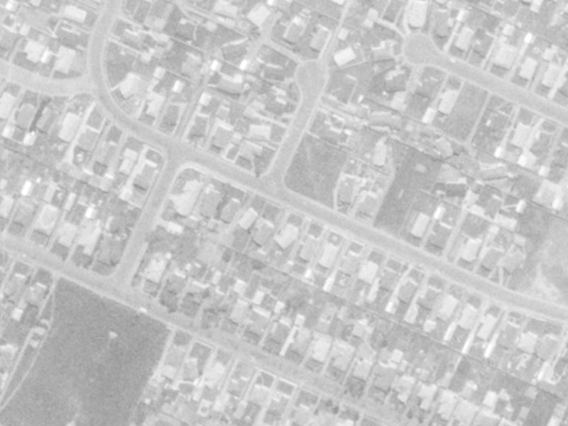 33 Balcairn Street from the air, 1975-1979