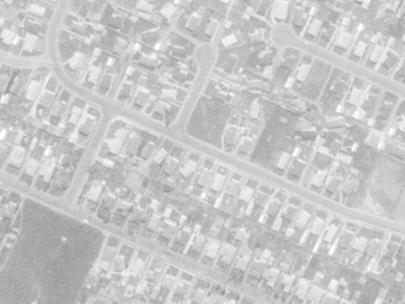 31 Balcairn Street from the air, 1975-1979