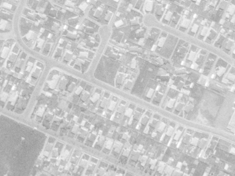 34 Balcairn Street from the air, 1975-1979