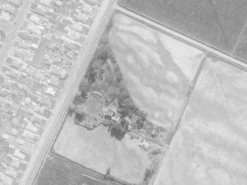 28C Old Red Barn Road from the air, 1975-1979