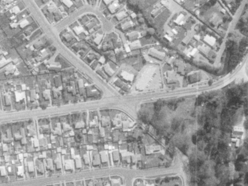 160 Cashmere Road from the air, 1975-1979
