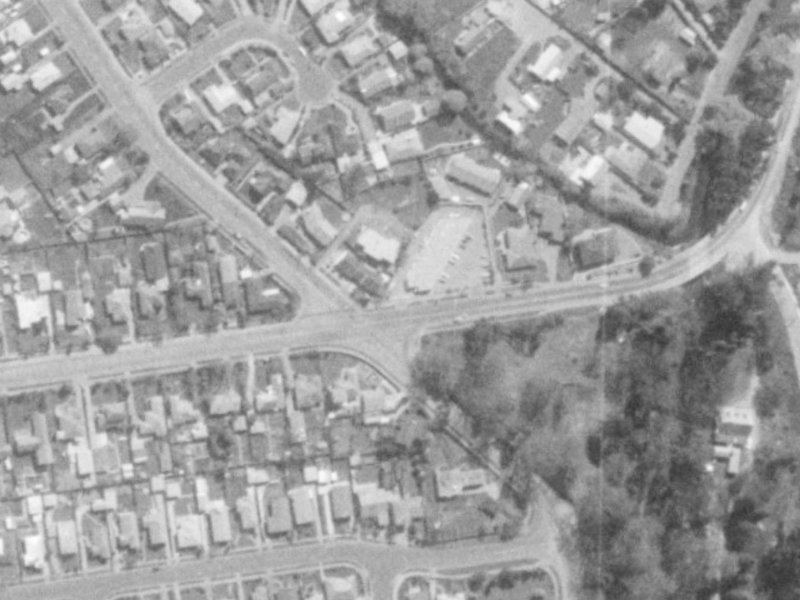 154E Cashmere Road from the air, 1975-1979