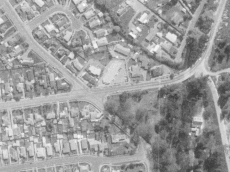 150 Cashmere Road from the air, 1975-1979