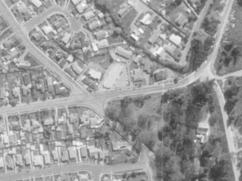 142 Cashmere Road from the air, 1975-1979