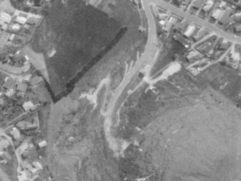 50 Holliss Avenue from the air, 1975-1979