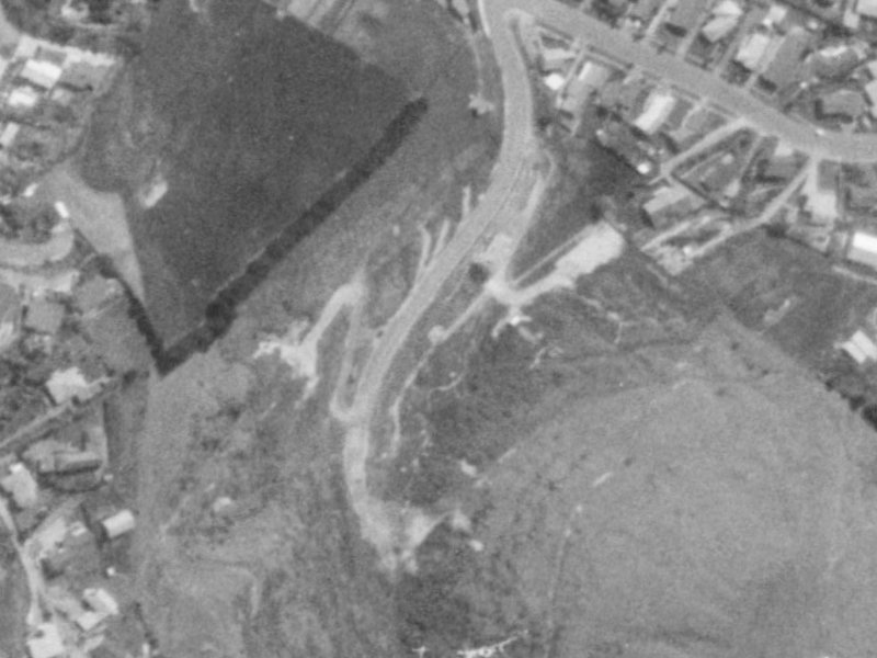 48 Holliss Avenue from the air, 1975-1979