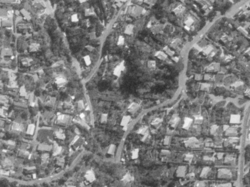 70 Valley Road from the air, 1975-1979