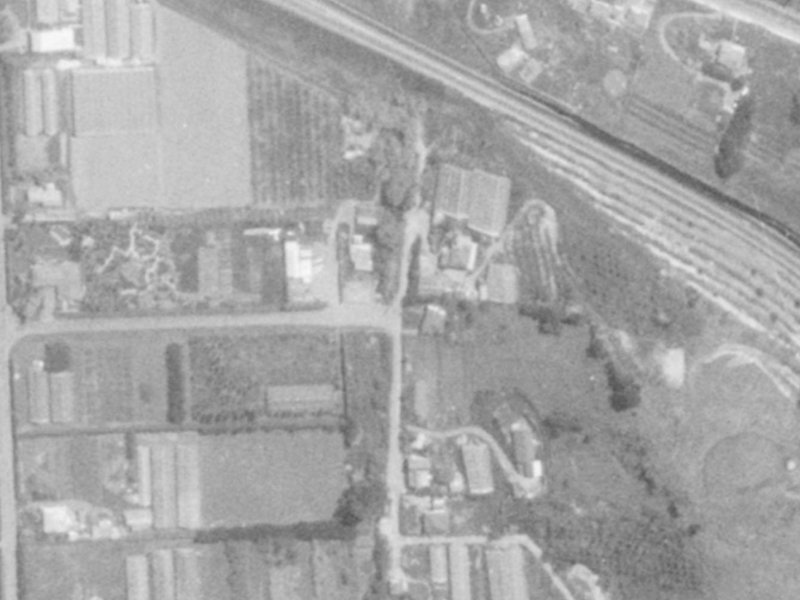 15 Butts Valley Road from the air, 1975-1979