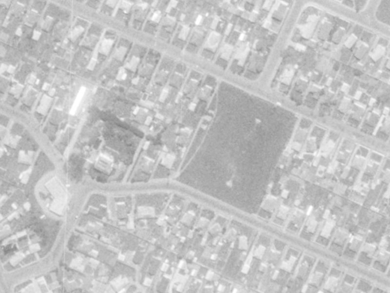 42 Nottingham Avenue from the air, 1975-1979