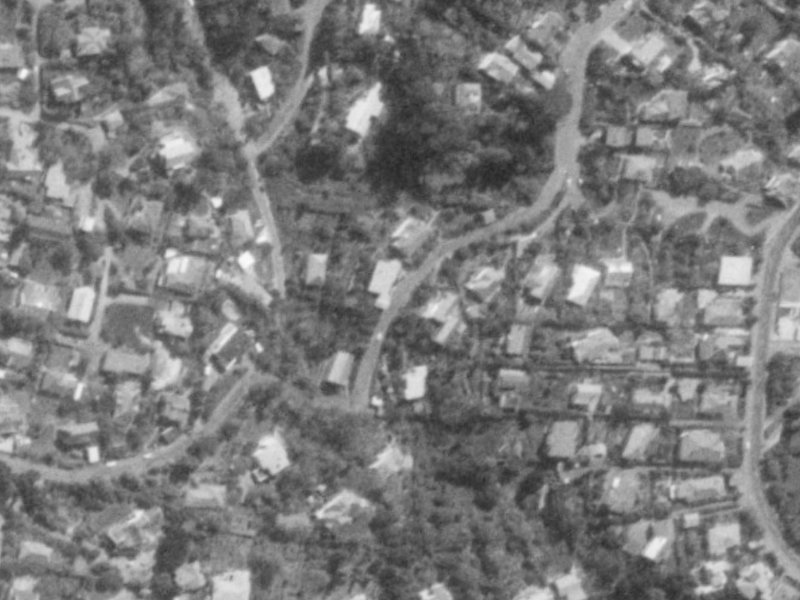 23-25 Macmillan Avenue from the air, 1975-1979