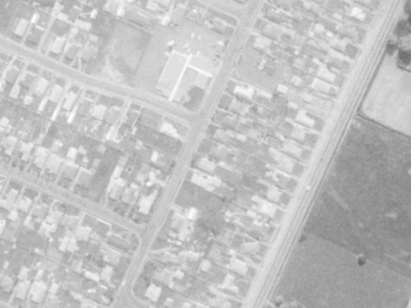 22 Ensign Street from the air, 1975-1979