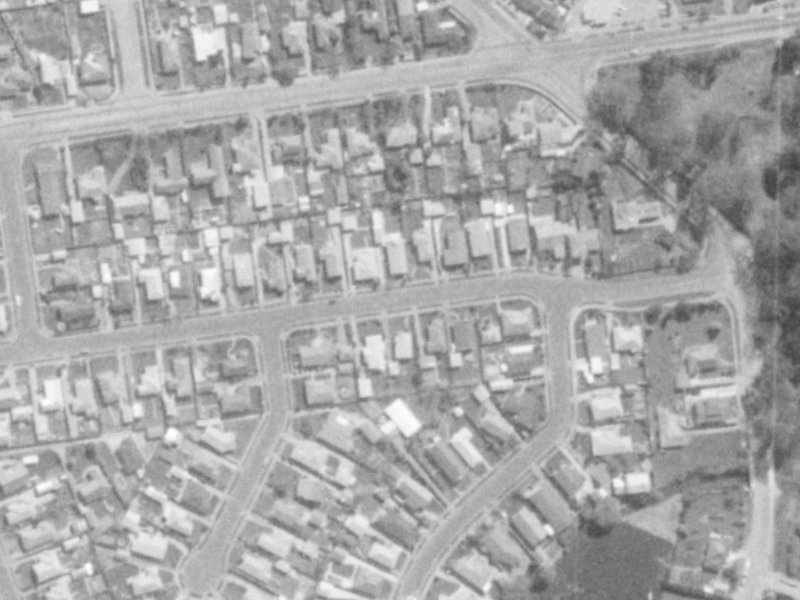 Hurunui Street from the air, 1975-1979