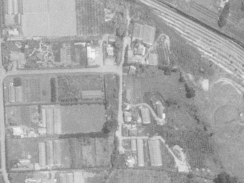 19 Butts Valley Road from the air, 1975-1979