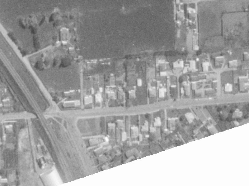 28 Martindales Road from the air, 1975-1979