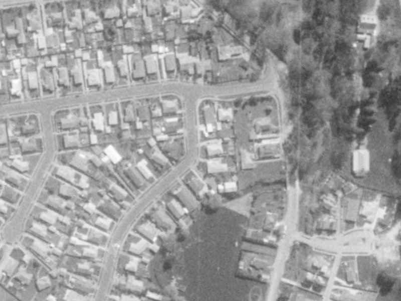 6E Waiau Street from the air, 1975-1979