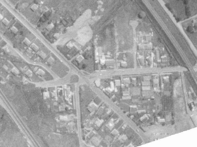 76A Martindales Road from the air, 1975-1979