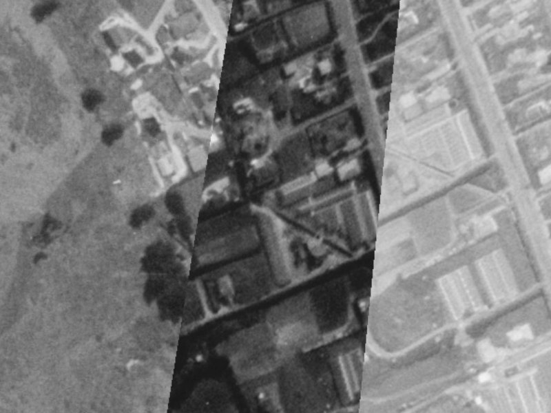 100 Landsdowne Terrace from the air, 1975-1979