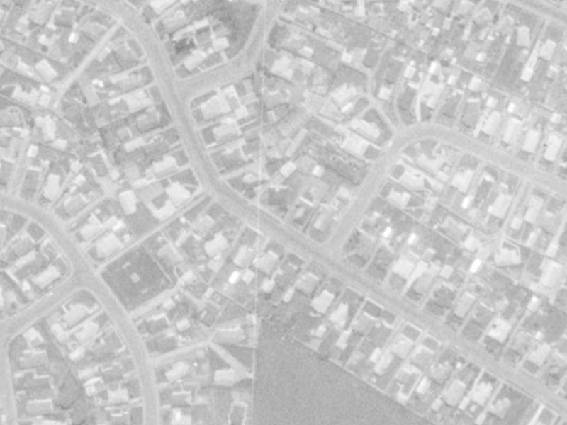 40 Santa Rosa Avenue from the air, 1975-1979
