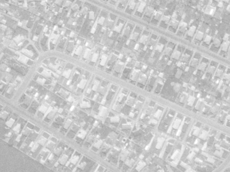 43 Fern Drive from the air, 1975-1979