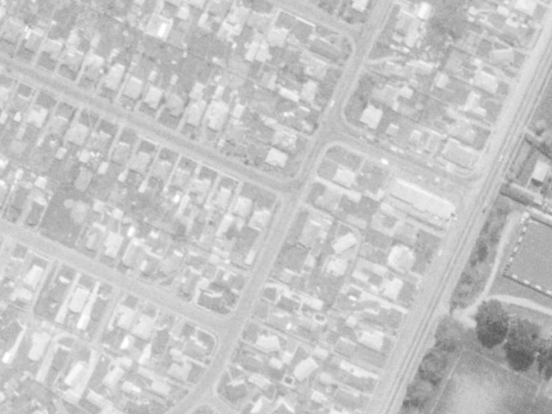 1 Nottingham Avenue from the air, 1975-1979