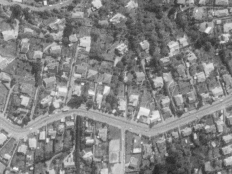 103 Hackthorne Road from the air, 1975-1979