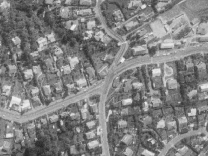 127 Hackthorne Road from the air, 1975-1979