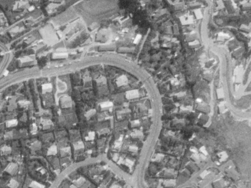 148 Hackthorne Road from the air, 1975-1979