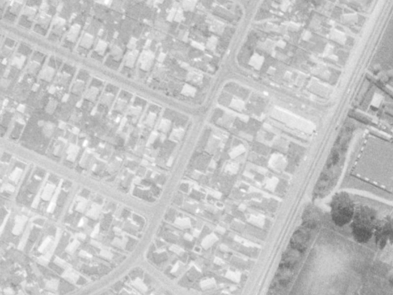 7A Wales Street from the air, 1975-1979