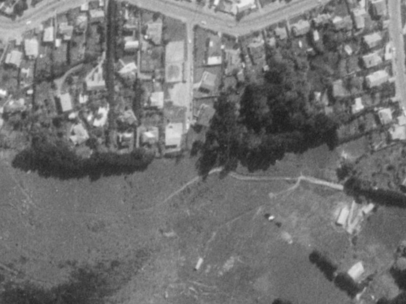 108B Hackthorne Road from the air, 1975-1979