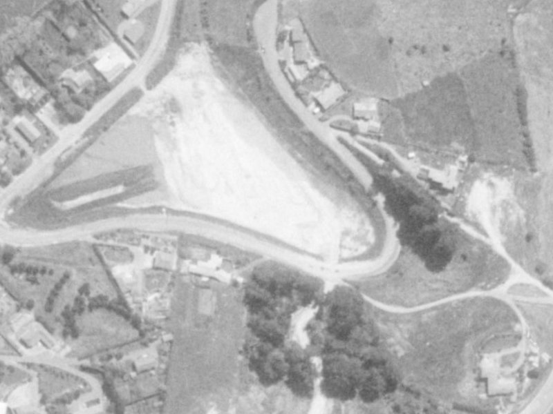 Happy Home Road from the air, 1975-1979