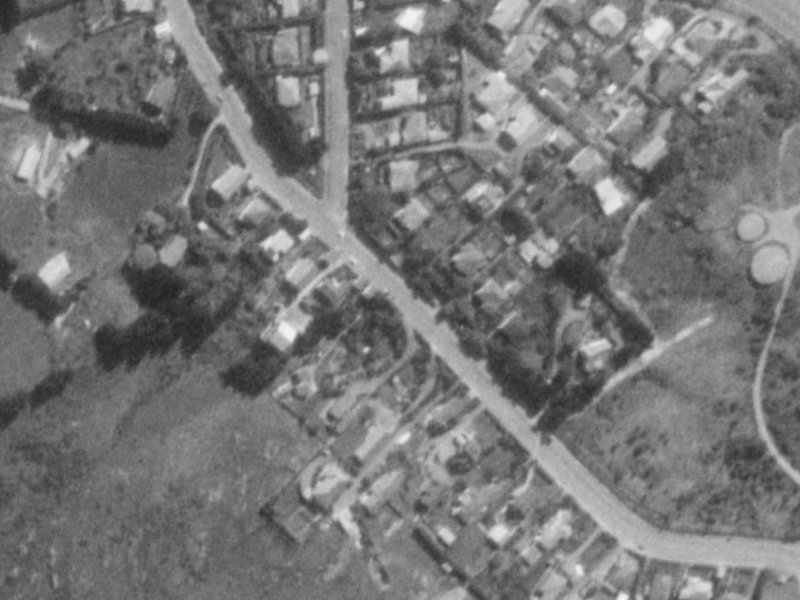 119 Dyers Pass Road from the air, 1975-1979