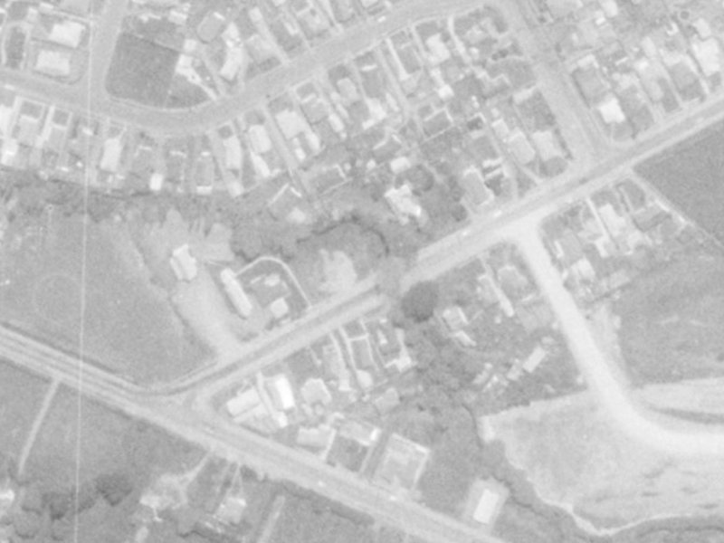 46 Nicholls Road from the air, 1975-1979