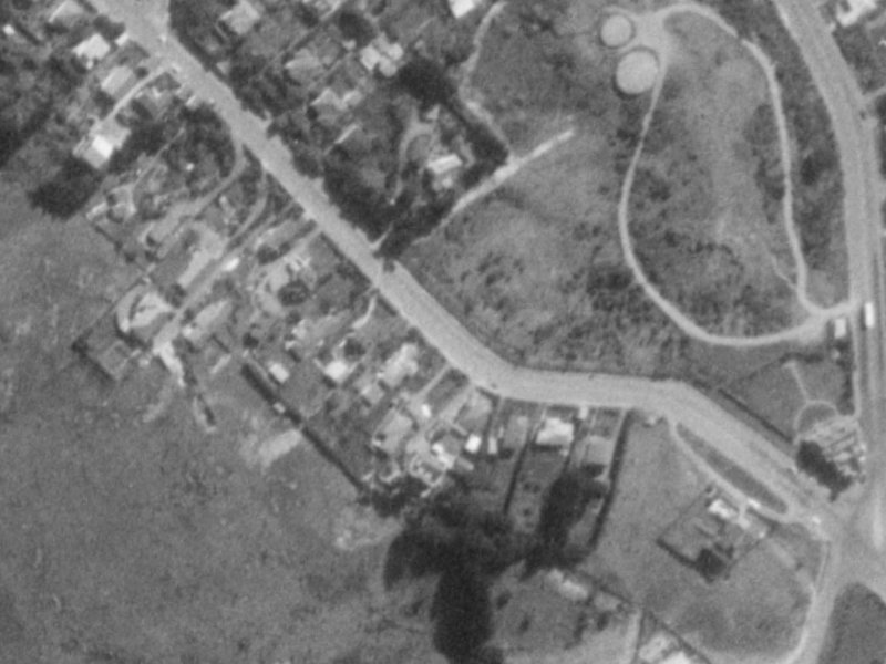 148B Dyers Pass Road from the air, 1975-1979