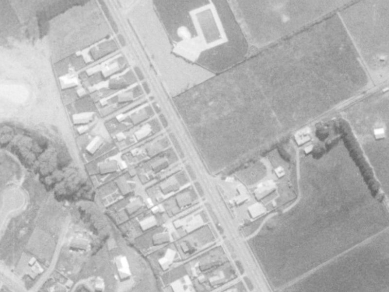341-345 Halswell Road from the air, 1975-1979