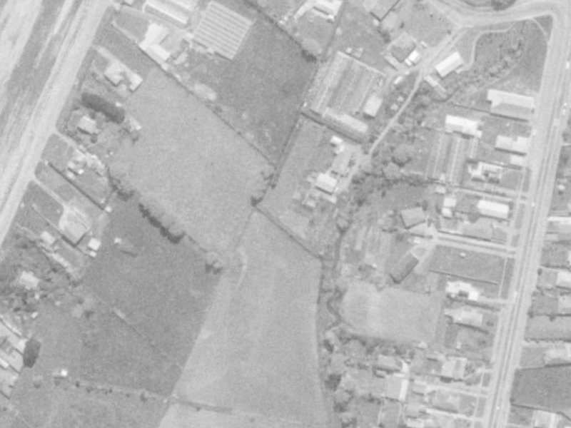 2 Heritage Lane from the air, 1975-1979