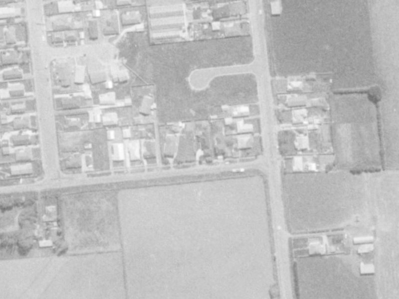 57 Glovers Road from the air, 1975-1979