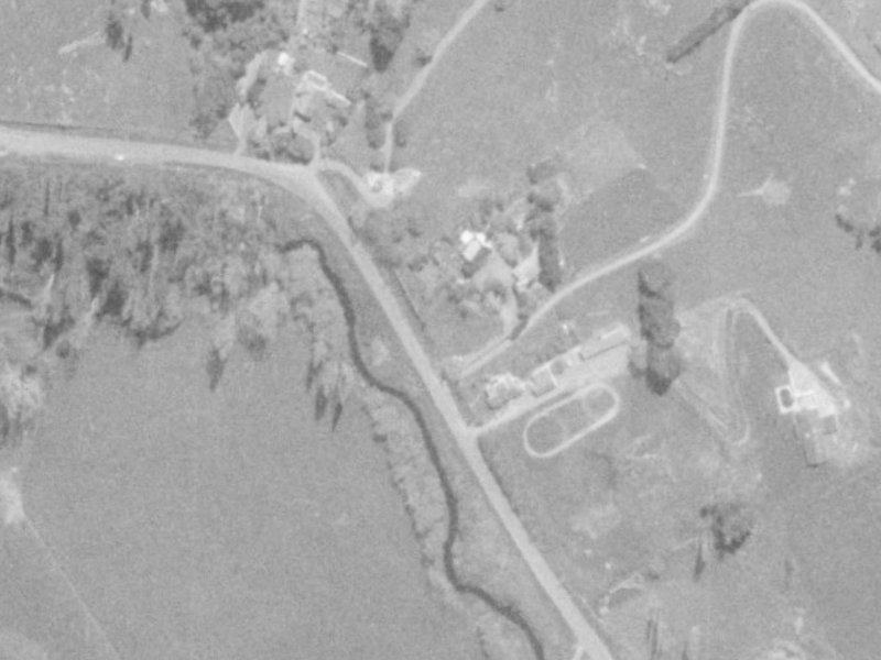 107 Old Taitapu Road from the air, 1975-1979
