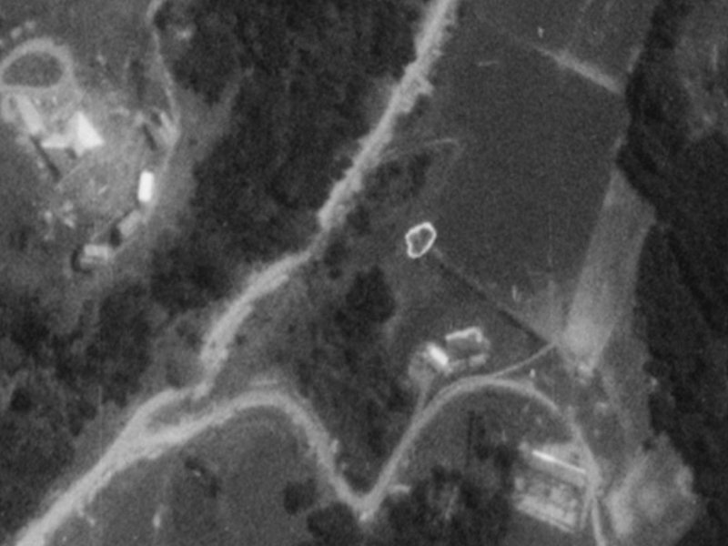 117–149 Bamfords Road from the air, 1975-1979
