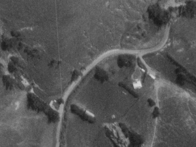 386 Gebbies Pass Road from the air, 1975-1979