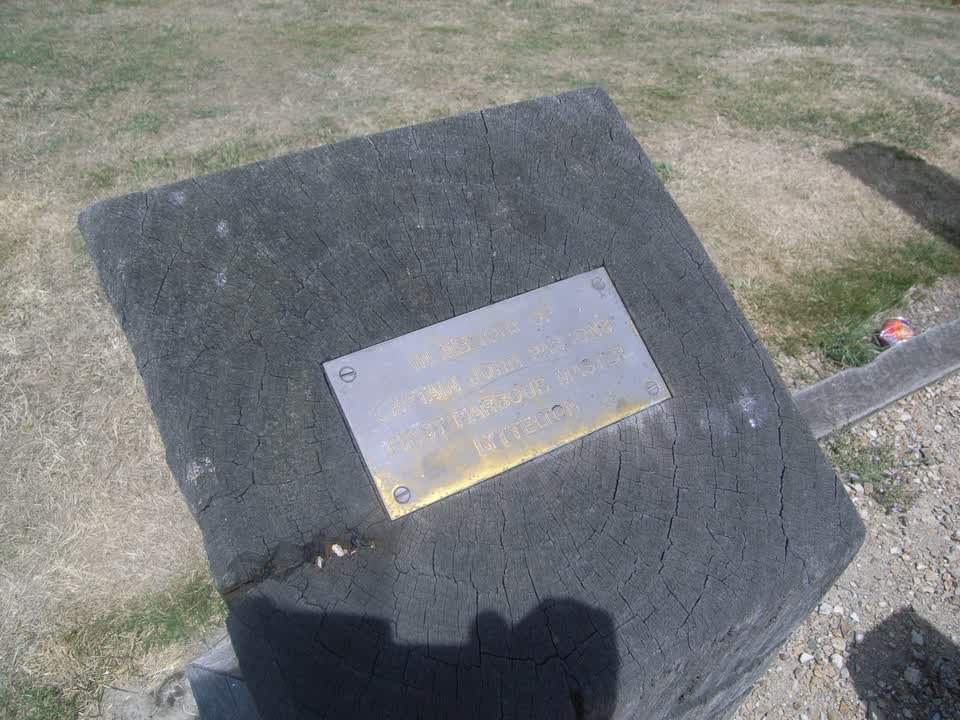 the register’s photograph of the plaque at Captain John Parsons Memorial
