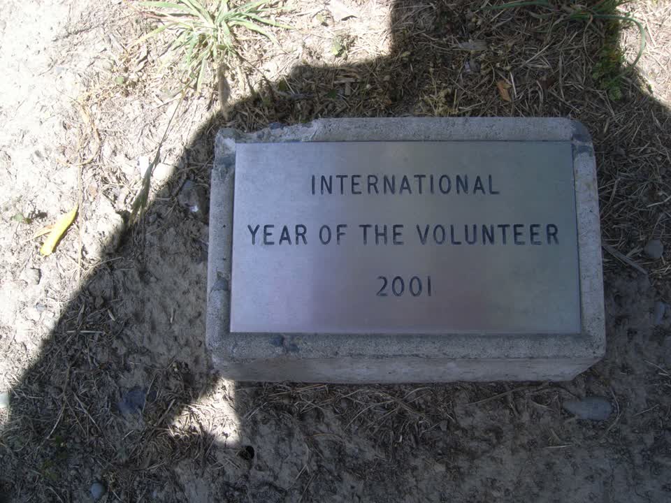the register’s photograph of the plaque at Corsair Bay Reserve