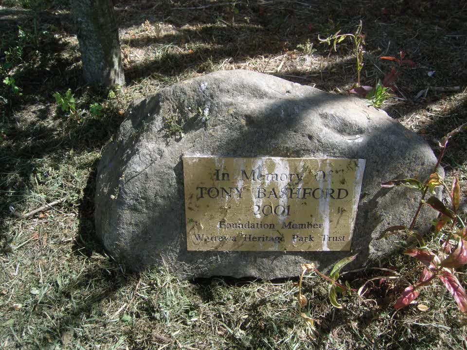 the register’s photograph of the plaque at Heritage Park Little River