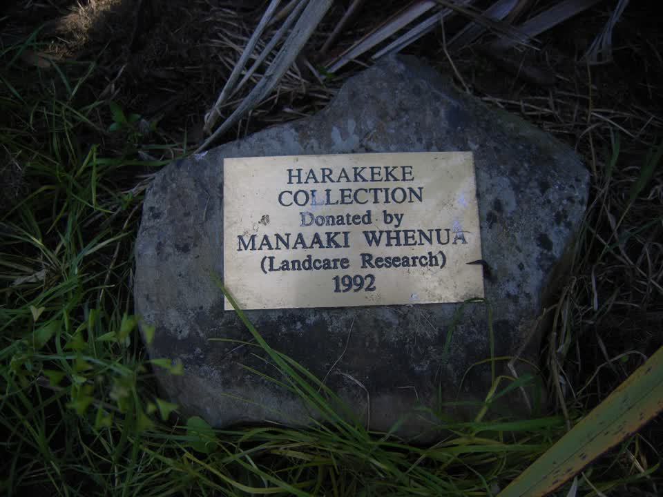 the register’s photograph of the plaque at Heritage Park Little River