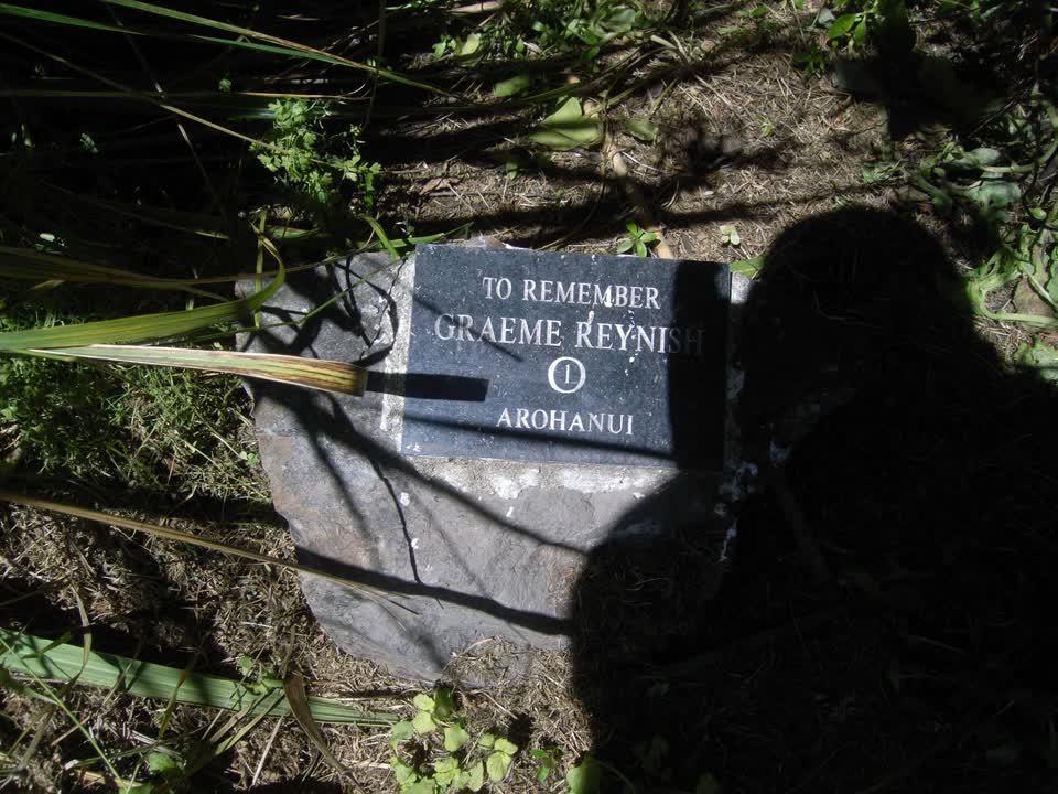 the register’s photograph of the plaque at Heritage Park Little River