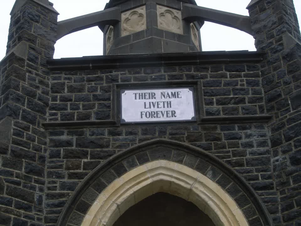 the register’s photograph of the plaque at Akaroa War Memorial