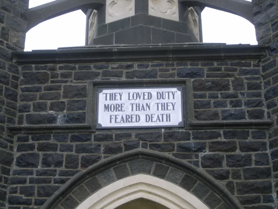 the register’s photograph of the plaque at Akaroa War Memorial