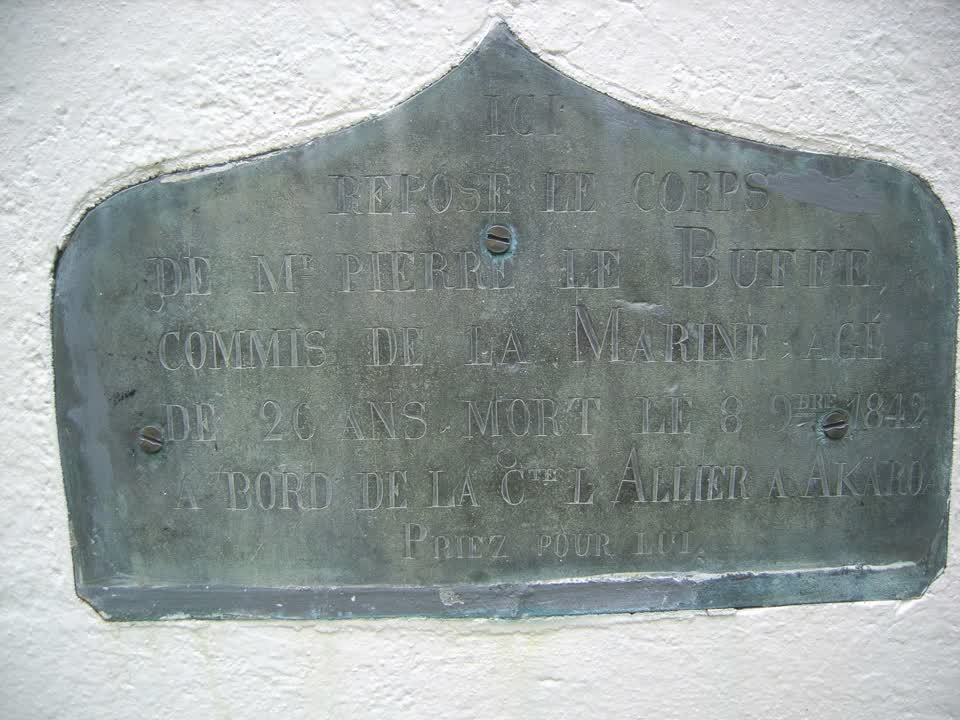 the register’s photograph of the plaque at L'Aube Hill Reserve