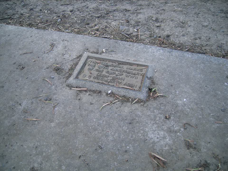 the register’s photograph of the plaque at Stoddart Point Reserve