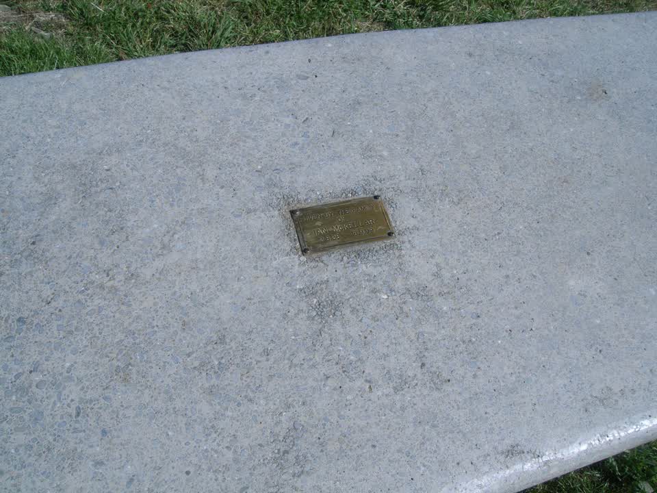 the register’s photograph of the plaque at Akaroa Heritage Park