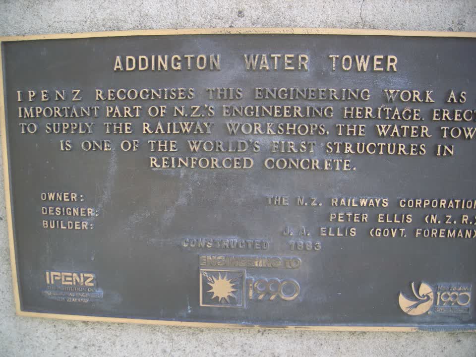 the register’s photograph of the plaque at Christchurch Railway Station R